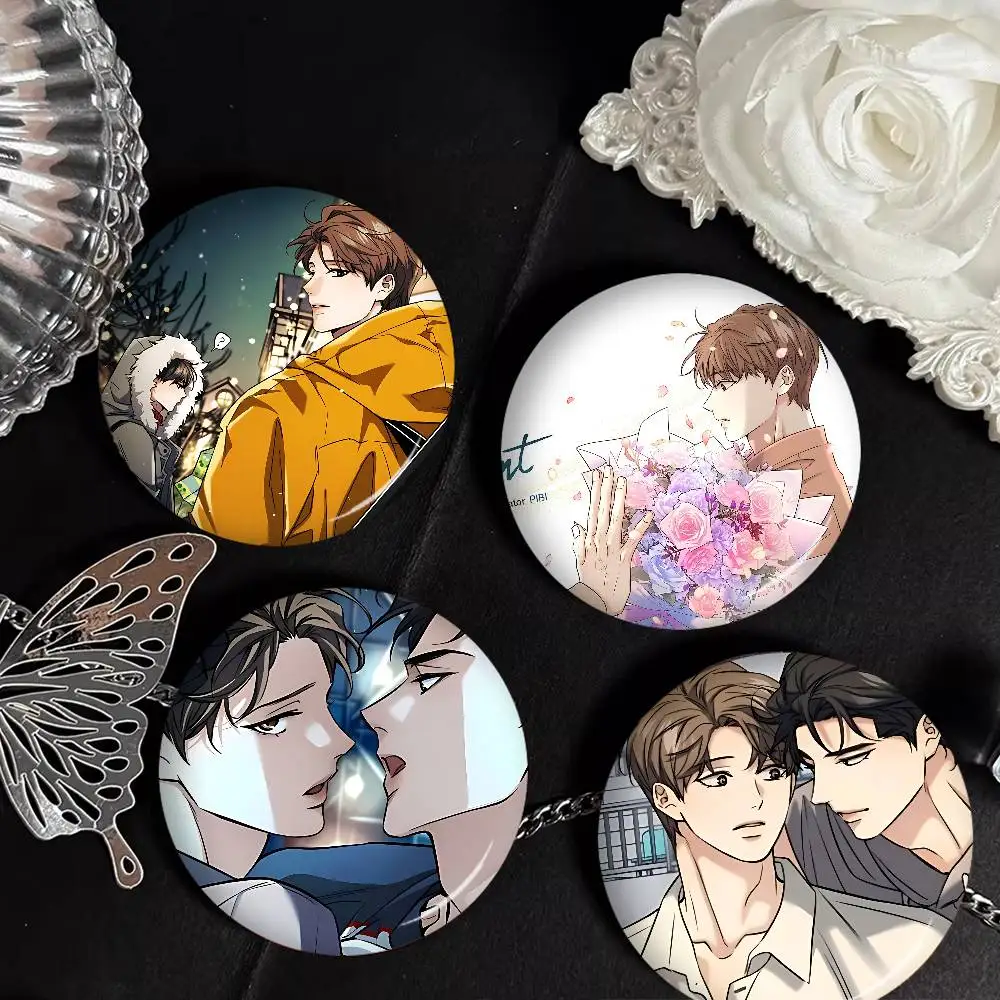 Melting Point bl Round Button Pins Slogan Creative Brooches Backpack Clothes Decoration Fashion Cartoon Jewelry Gifts