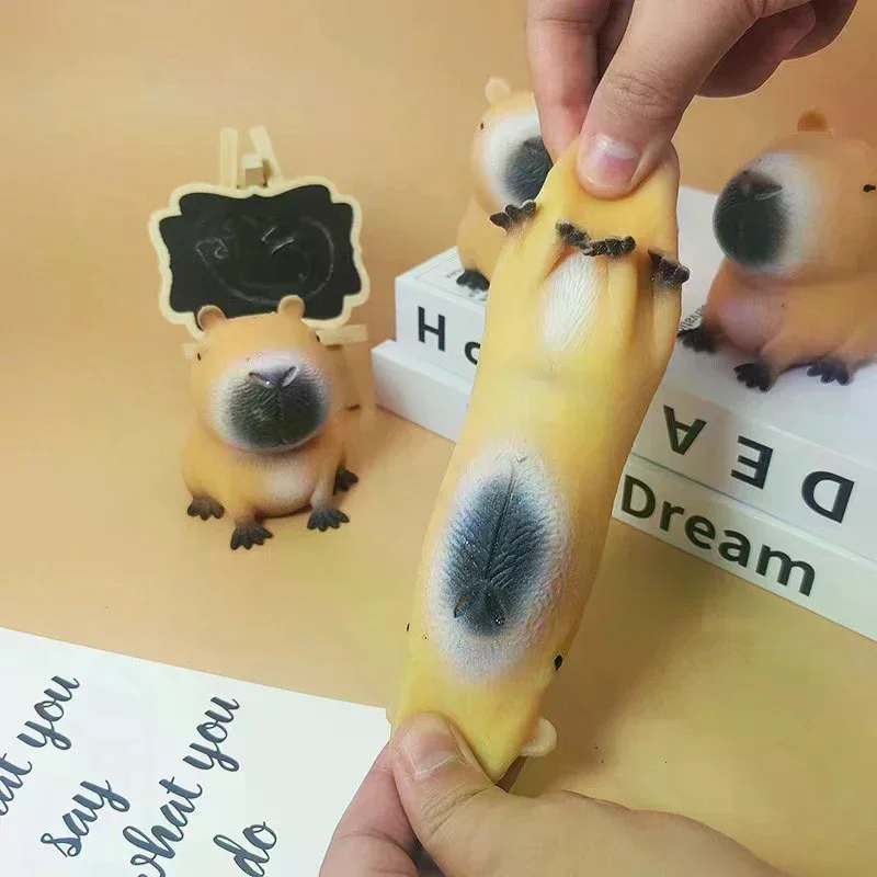 1pc Toy Toy Cartoon Cute Capybara Squeeze Stress Relief Funny Animal Shape Pinch Toys Relax Gifts