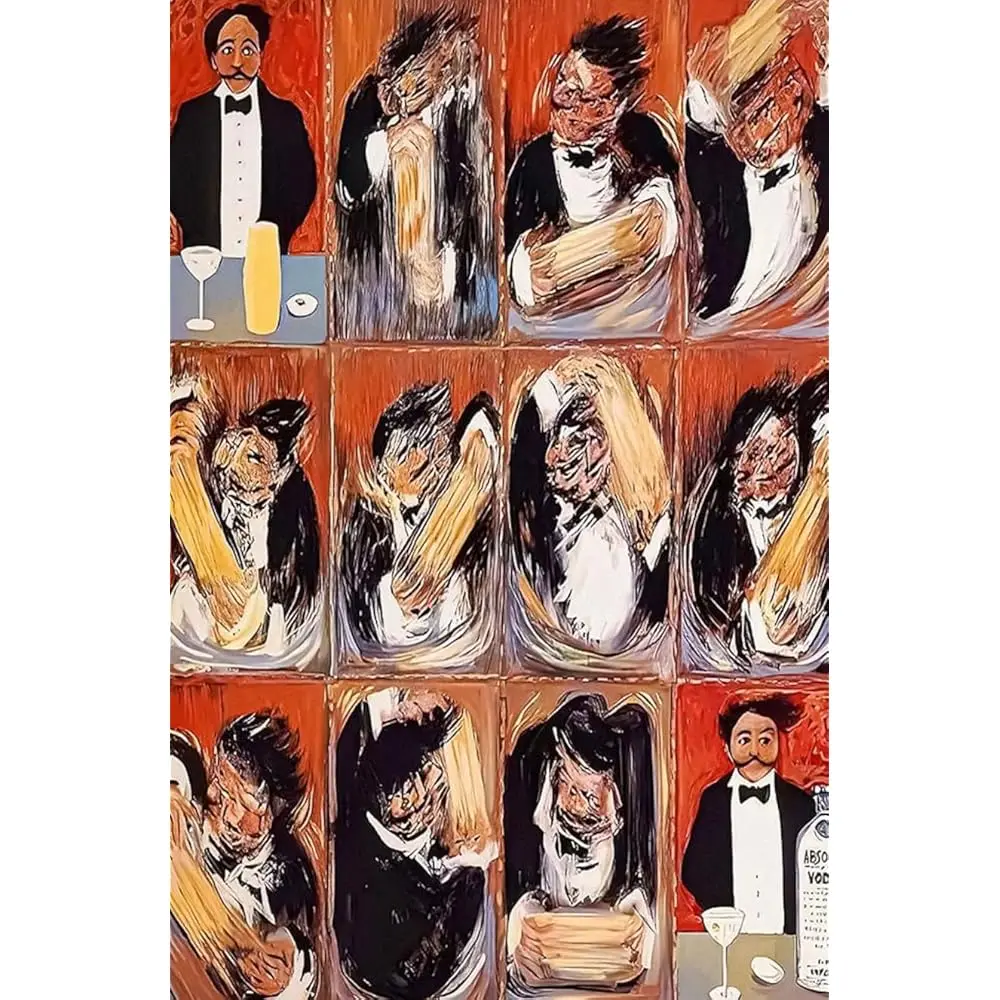 

Vintage Funny Wall Art Guy Buffet The Making Of Perfect I Poster For Bartender I Room Decor-Film Fan Collectibles Movie Canvas