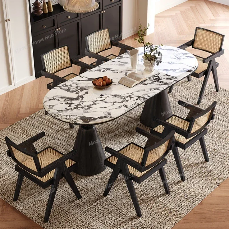 Table Luxury Tables Individual Dining Kitchen Islands Garden Furniture Modern Restaurant Free Shipping Mesa Comedor Home Room