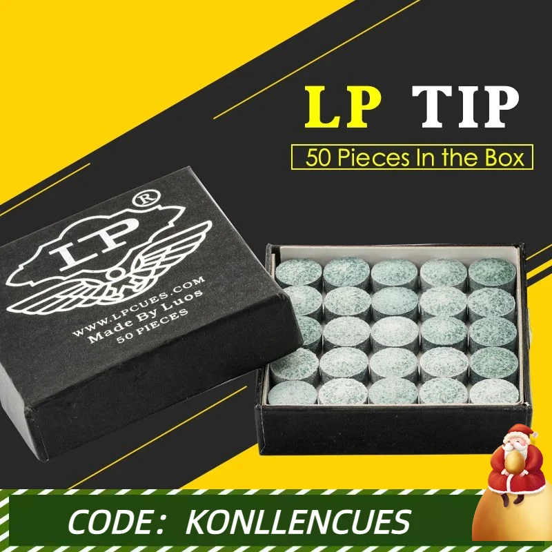 LP Snooker Cue Tip 10/10.5mm 50 Pcs Billiards Tips Black Eight Billiard Supplies Billiards Accessories  Tip