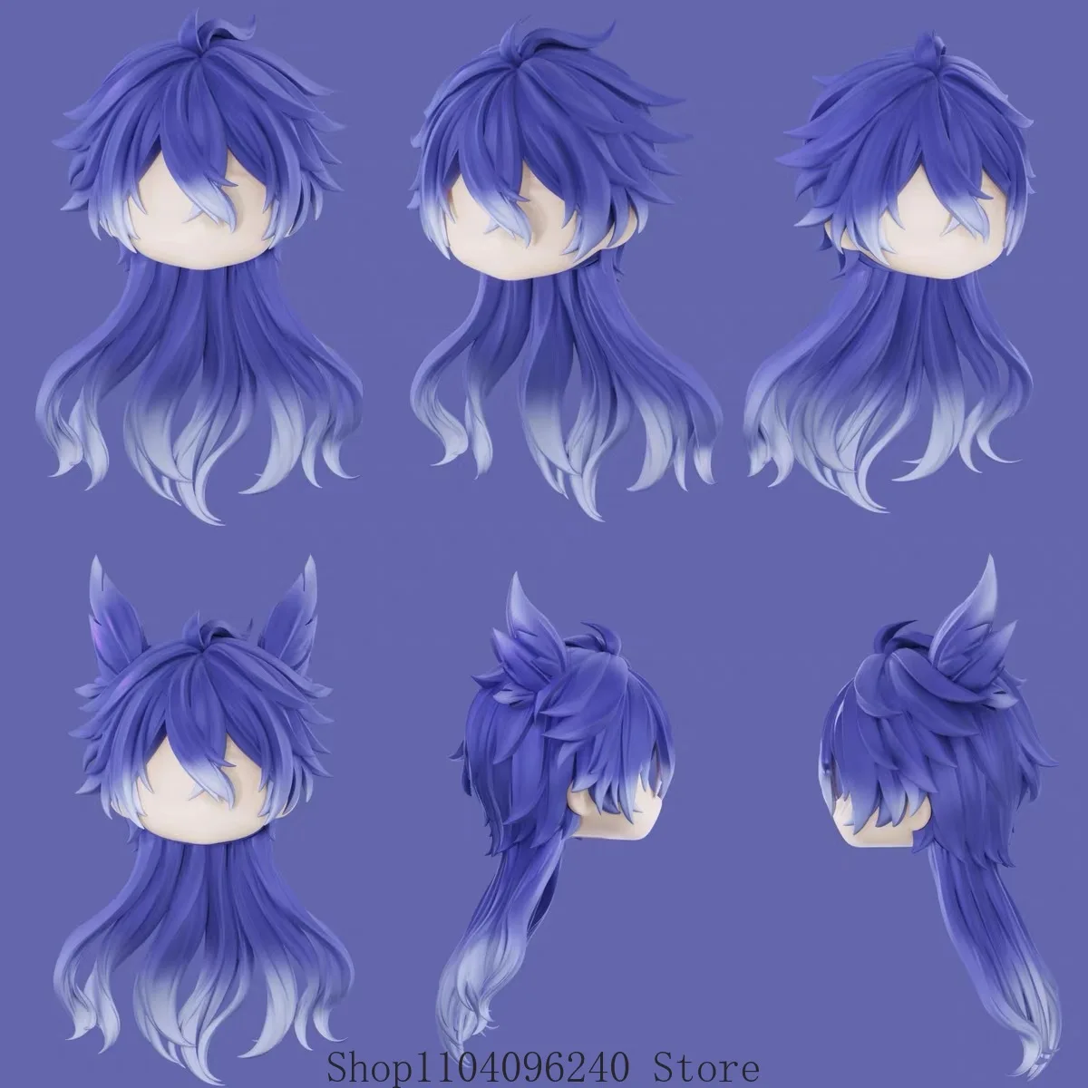 

Аниме Genshin Impact Kyryll Chudomirovich Flins ручной работы OB11 OB22 парик для волос съемный парик в виде ракушки для волос лицевые панели подарки на день рождения