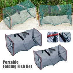 2PCS Foldable Fishing Bait Trap Fish Net Cast Dip Cage Crab Minnow Crawdad Shrimp