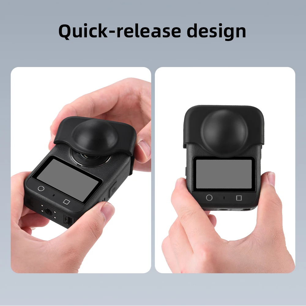 غطاء عدسة سيليكون مرن لـ OSMO 360 غطاء حماية متين مقاوم للغبار والصدمات لملحقات كاميرا OSMO 360