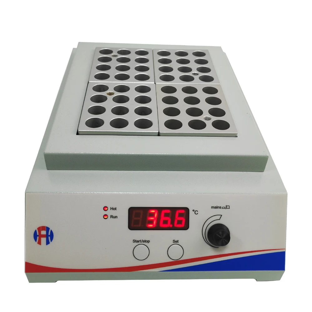 4 Slot Positions Dry Bath Incubator Metal Block Heater Thermo Digital Block Heater Scientific Instruments HDB-104D Lab Equipment