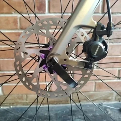 ZTTO MTB Elcykel 2.3mm Skivbromsskiva Tjockare 160mm 180mm 203mm 220mm H23 Superstyvhet 6-bultad Rostfri Stålcykel VS HS2 2mm 10 best sales 220 mm skivrotor - №4