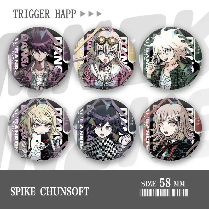 Animation Derivatives Bar Badge Naegi Makoto Kirigiri Kyoko Maizono Sayaka Mondo Owada Exquisite Beautiful Gift for Best Friend