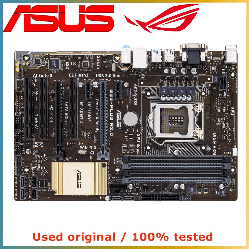 

For ASUS B85-PLUS R2.0 Computer Motherboard LGA 1150 DDR3 32G For Intel B85 Desktop Mainboard SATA III PCI-E 3.0 X16