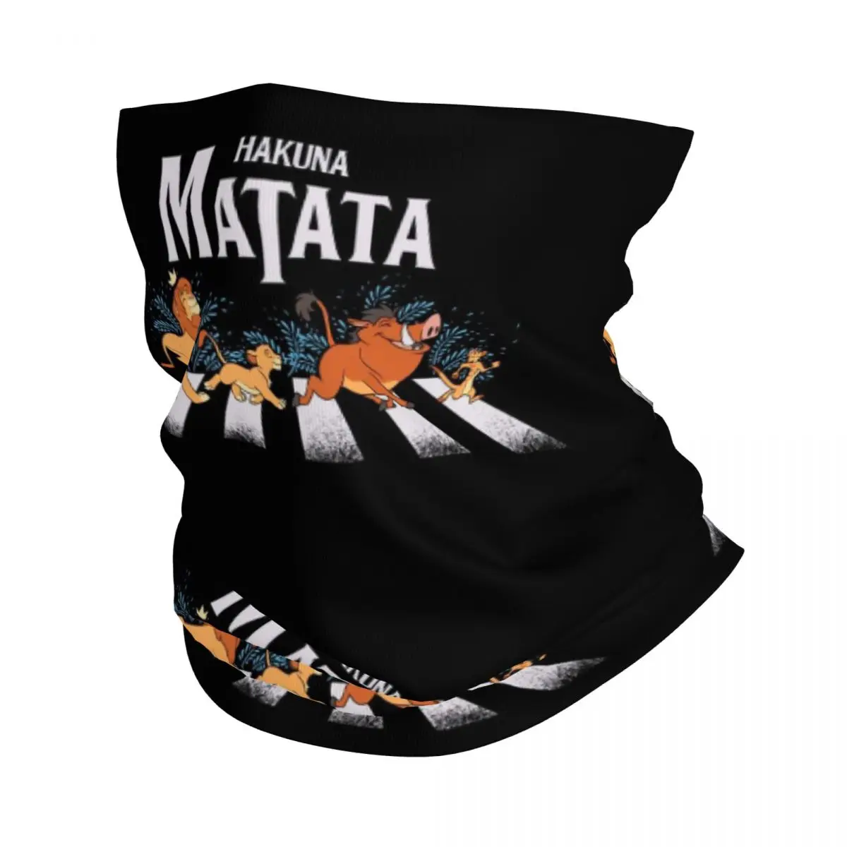 

Изготовленный на заказ прогулка, выращенный король, Лев, Хакуна Матата, зимняя повязка на голову, женский походный шарф-труба для бега, бандана с мультяшным фильмом, гетры