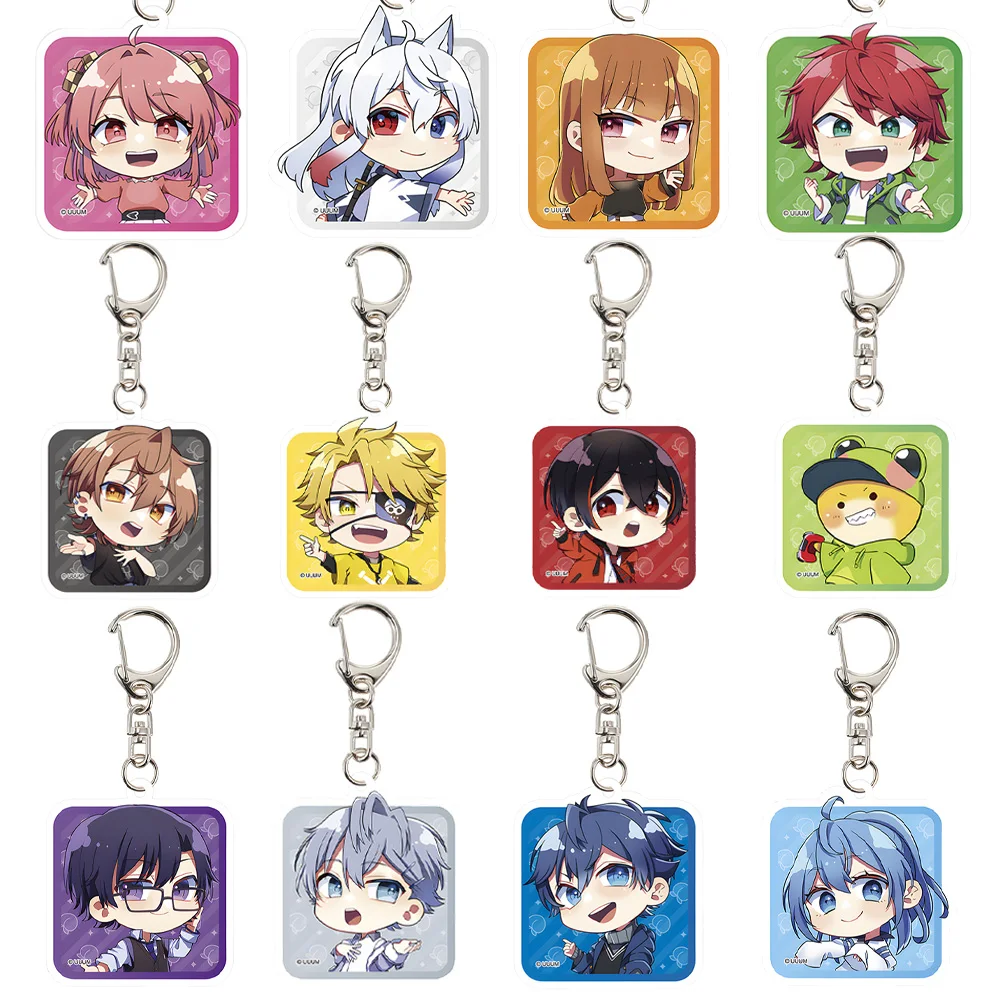 

Lucky Seven Store Colorful Peach Official cute Anime character avatar Acrylic keychain Bag pendant Boys girls Toy holiday gift