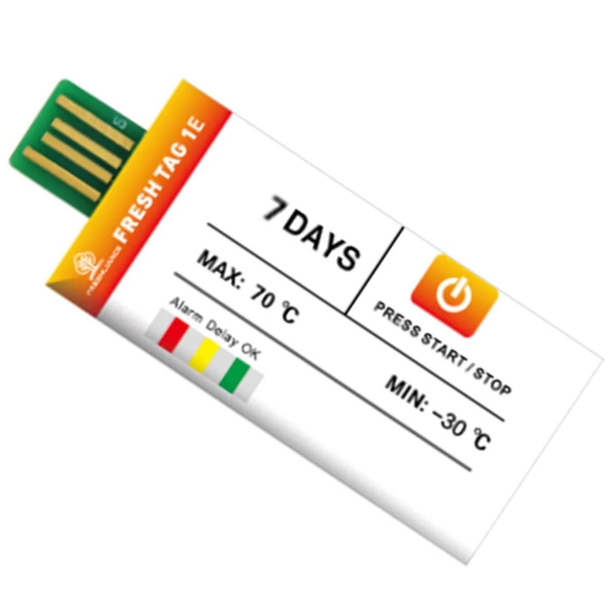 A83Z مسجل درجة الحرارة القابل للتصرف الفاكهة الباردة سلسلة النقل المبردة شاحنة USB مسجل البيانات #5