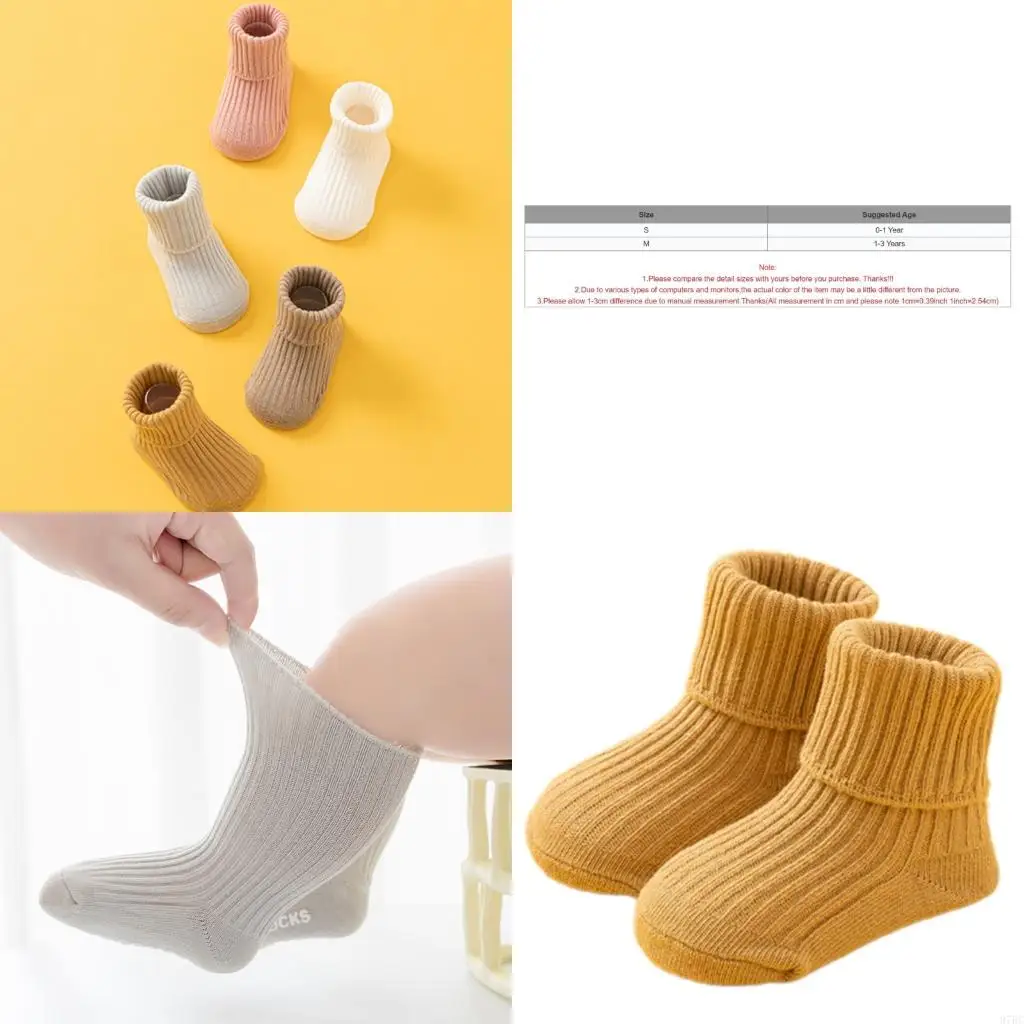 

97BC 1 pair Baby Floor Socks Breathable Fabric Cotton Socks For Active Kids And Fall Prevention Enjoy Comfort
