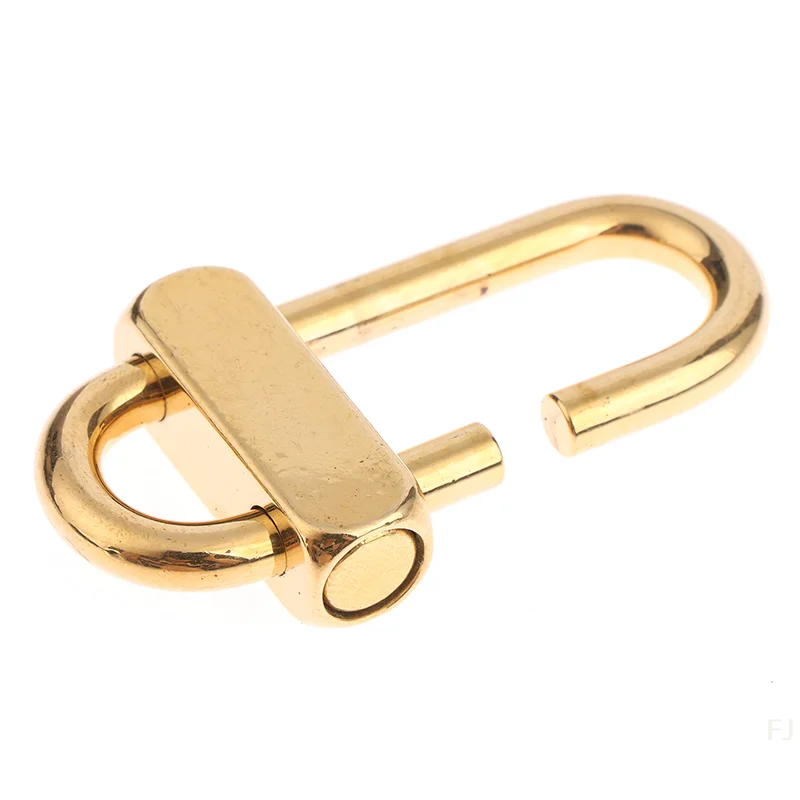 [YU]Brass Keychain Anti-oxidation Anti-rust Decorative Brass Lock Clip Key Chain for Girl