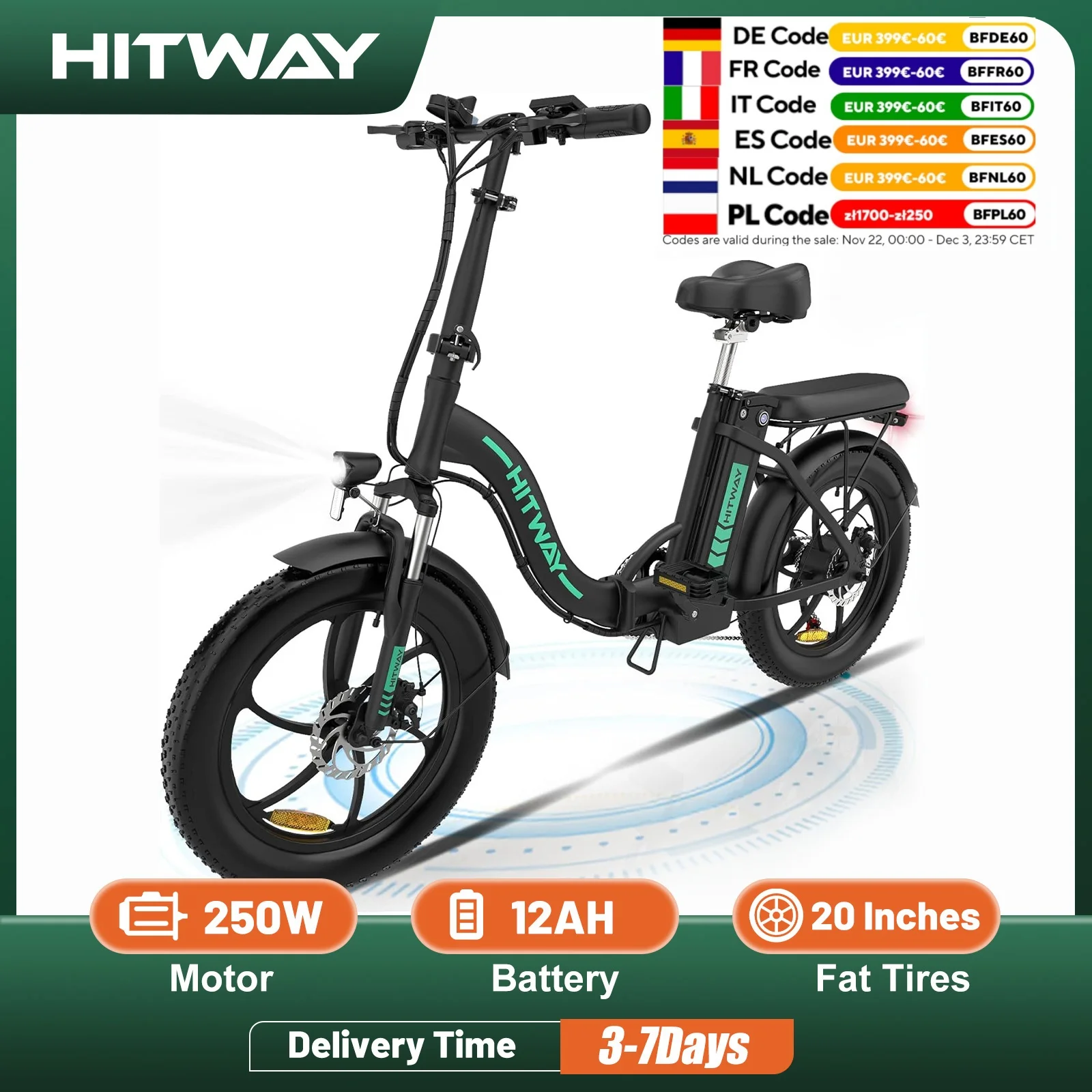 HITWAY E Bike Electric Bicycle 20