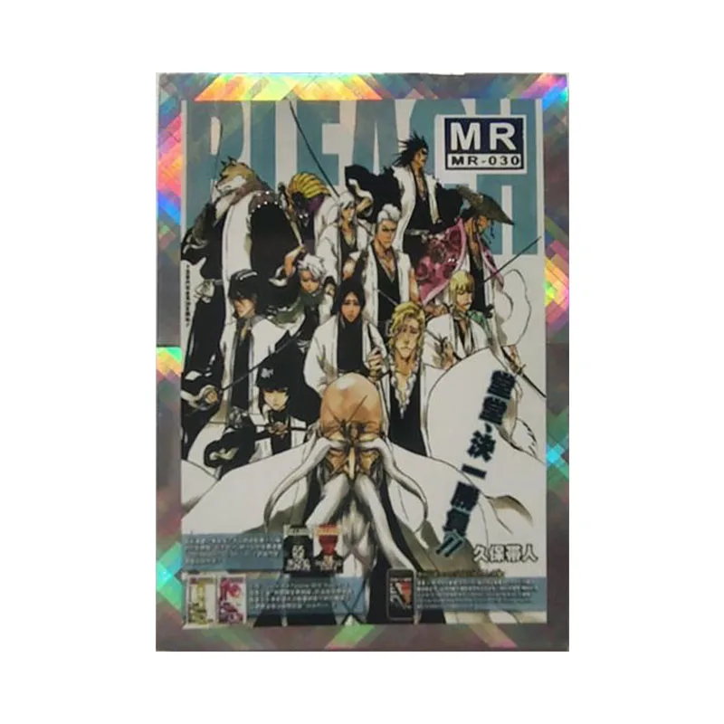 Anime BLEACH Rare MR Refraction Game Cards Zaraki Kenpachi Aizen Sousuke Neliel Toys for boys Collectible Cards Birthday Present