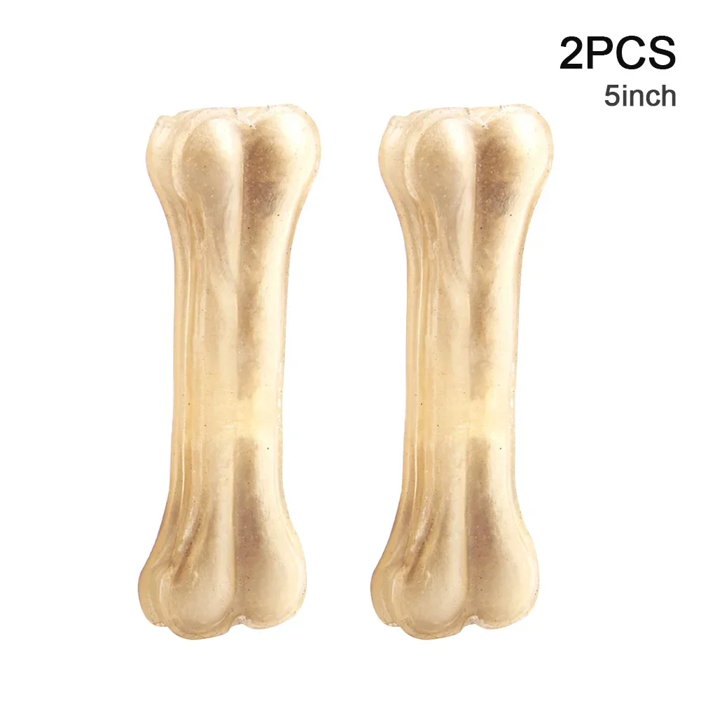 Chew Bone Dog Toy Food Treats Oral Care Brown Buffalo Leather Teeth Cleaning Puppy Chew Training Molar Stick Pet Supplies