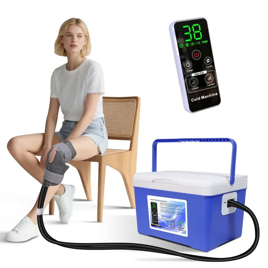

Therapy Machine, Builtin 3000mAh Battery, Cold Therapy for Knee Replacement, Ice Machine for Knee After Surgery, Cryotherapy Sys