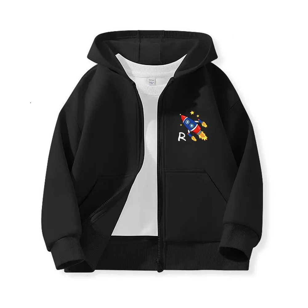 Felpe con cappuccio per ragazzi Felpe Cartoon Spider Capispalla per bambini Cerniera Vestiti con cappuccio Autunno 2024 Nuova giacca per bambini