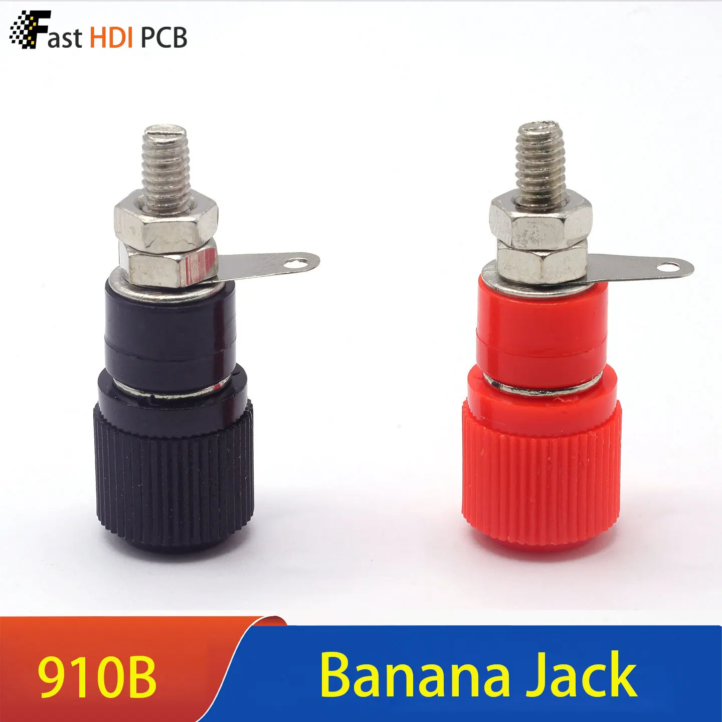 4mm Banana Jack 910B Panel Mount Socket 6mm Hole Solder Type Bakelite Insulator Binding Post for Speaker Amplifier Test Lead