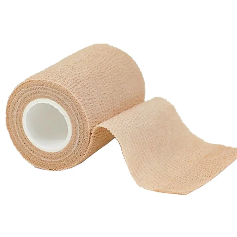 1Roll Self-adhesive Bandages First Aid Elastic Bandages Skin Wound Dressing Patch Breathable Adhesive Bandages Tape