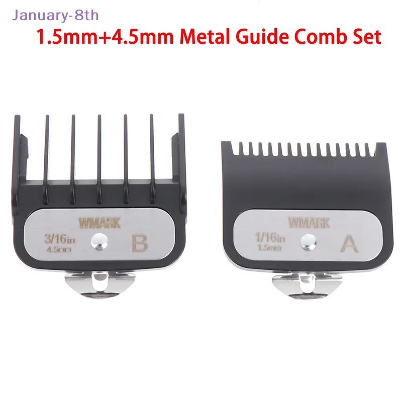 1.5MM+4.5MM Black Hair Clipper Limit Comb Cutting Guide Replaceable Universal