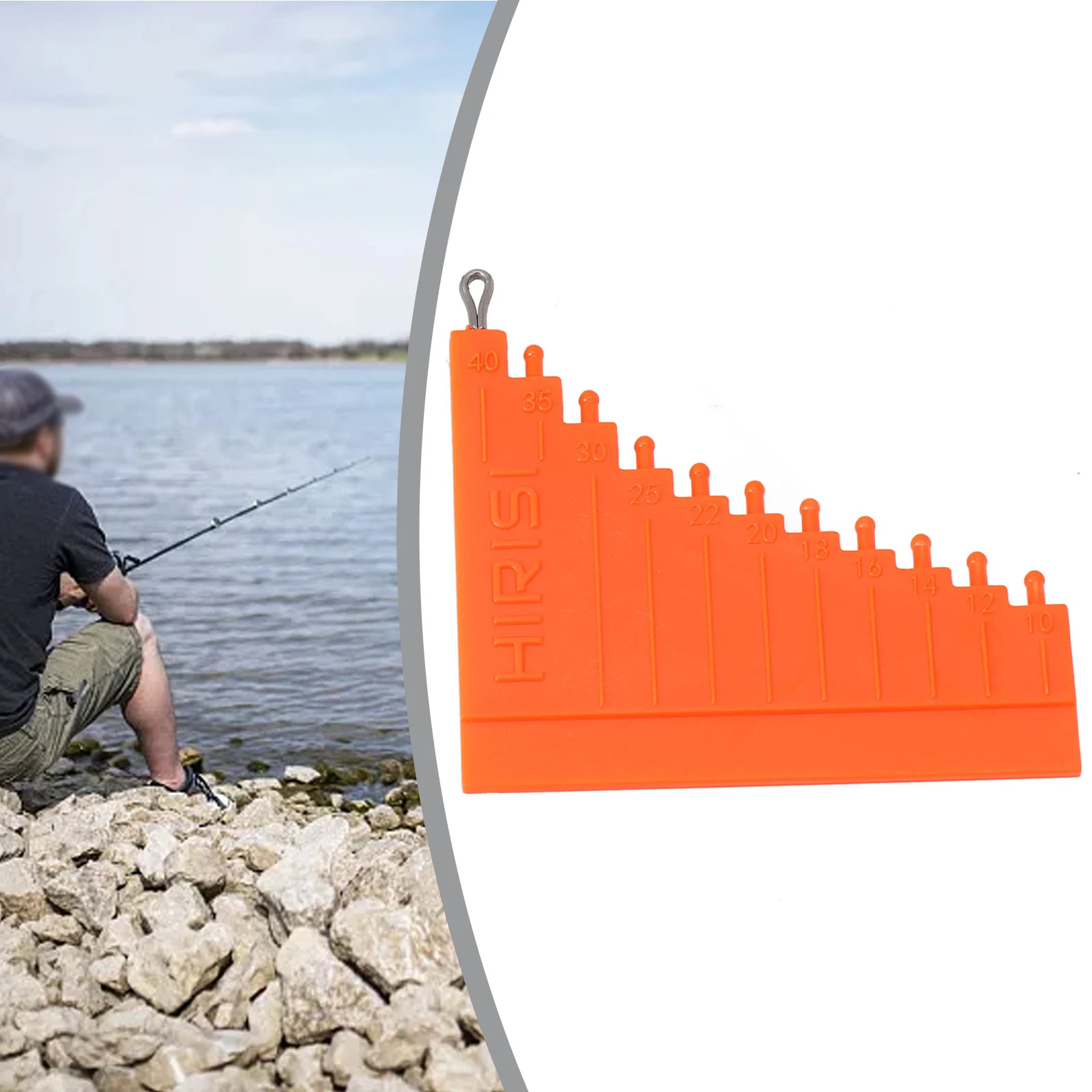 

1PC Carp Fishing-Accessories Hair Gauge Fishing Tackle Tool For Carp Coarse-Method Feeder 10-40mm Hair Rig Measurement Tool