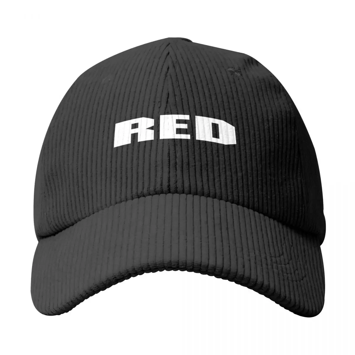 White Letter RED Camera Baseball Cap Corduroy Style Hats Sun Peaked Cap