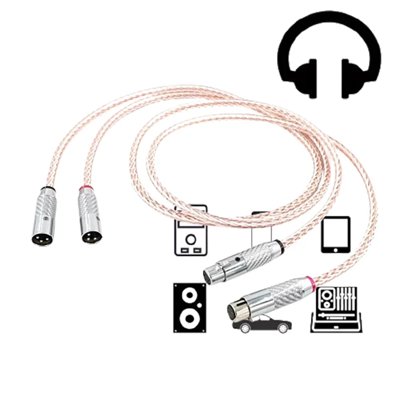 

Premium 8TC OCC Speaker Cable | Carbon Fiber XLR Plugs for Hi-End AV Systems​