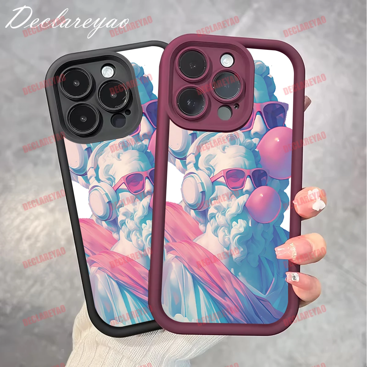 DECLAREYAO حافظة رفيعة خفيفة ناعمة من البولي يوريثان الحراري غير اللامع لهاتف Realme 20 Pro 30 P1 50A Note C21Y 8 N55 N65 C12 Narzo Plus حافظة مضادة للصدمات