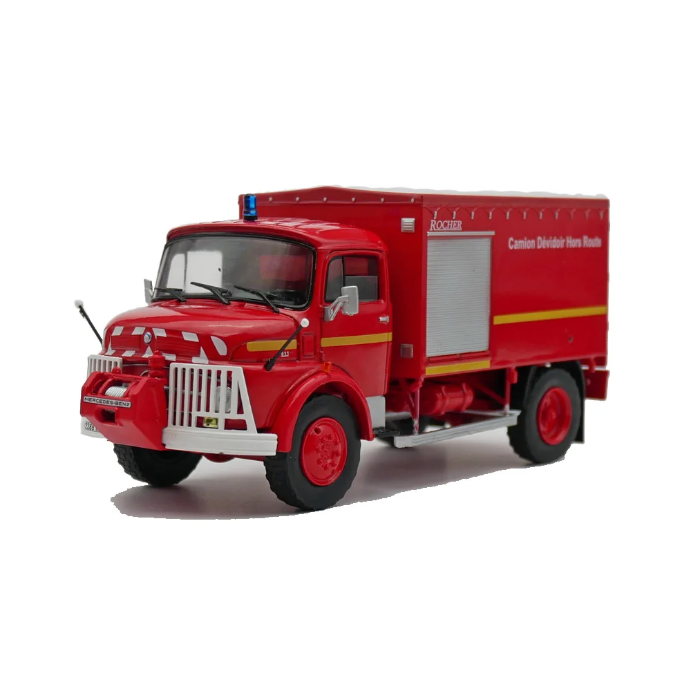 Diecast ixo escala 1:43 benz-benz laf 911 benz-benz motor de incêndio liga modelo de carro brinquedo colecionável presente exibição de lembrança