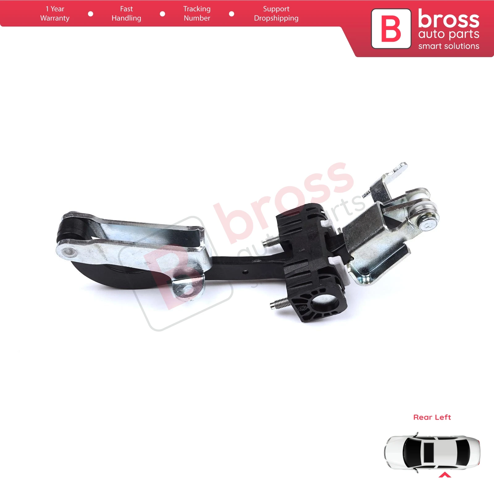 BDP945 Rear Left Trunk Door Hinge Stop Strap 8731R1 for Fiat Ducato Peugeot Boxer Manager Citroen Jumper Relay 250 290 2006-On