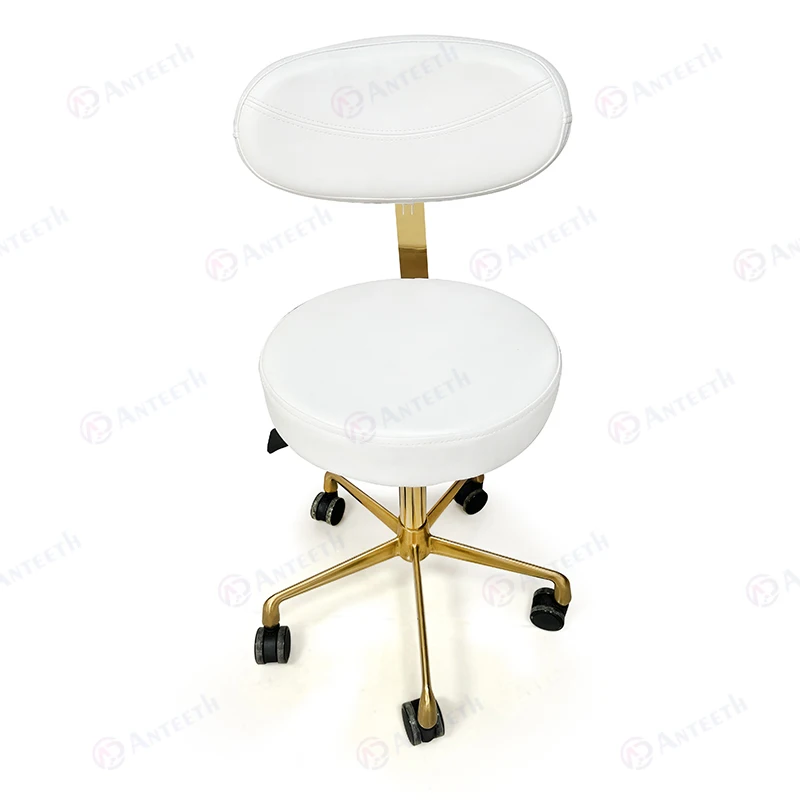 

Anteeth Adjustable Dental Chair With Wheels Barber Moving Stool Salon Office Dentist Ergonomic Armless Lab Chair