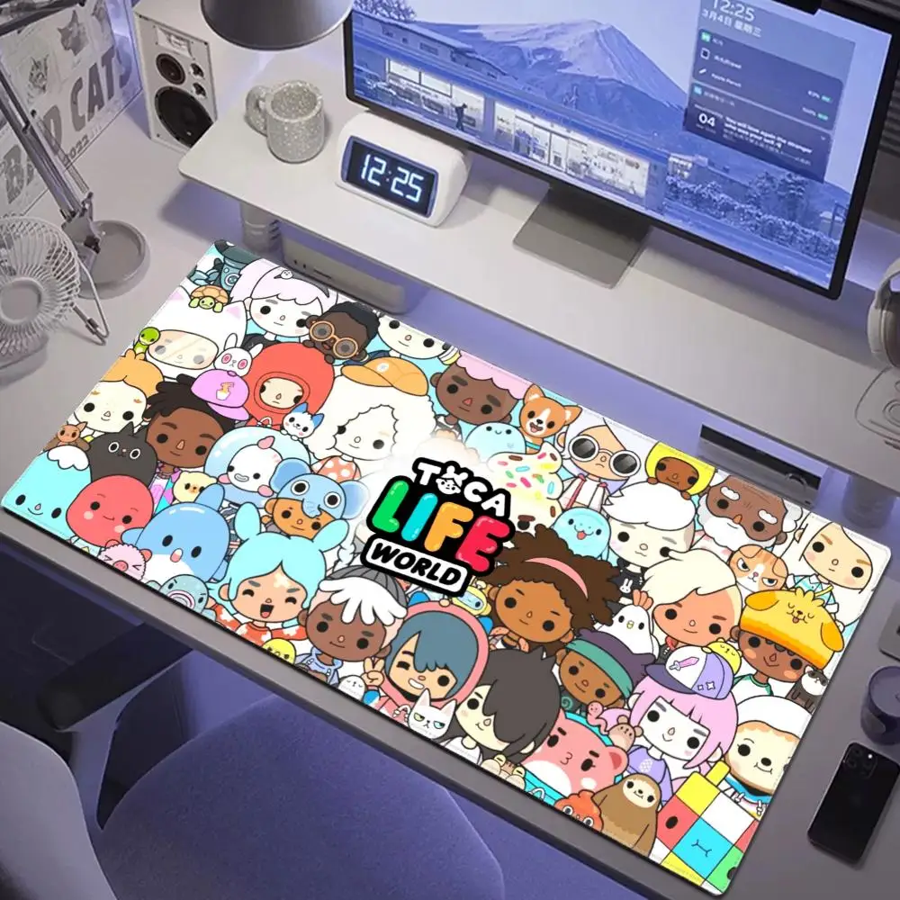 

1pc-Toca Life World Floor Mat Mouse Mat Desk Mat With Pad Gaming Accessories Prime Gaming XXL Keyboard Pad Padding Mat