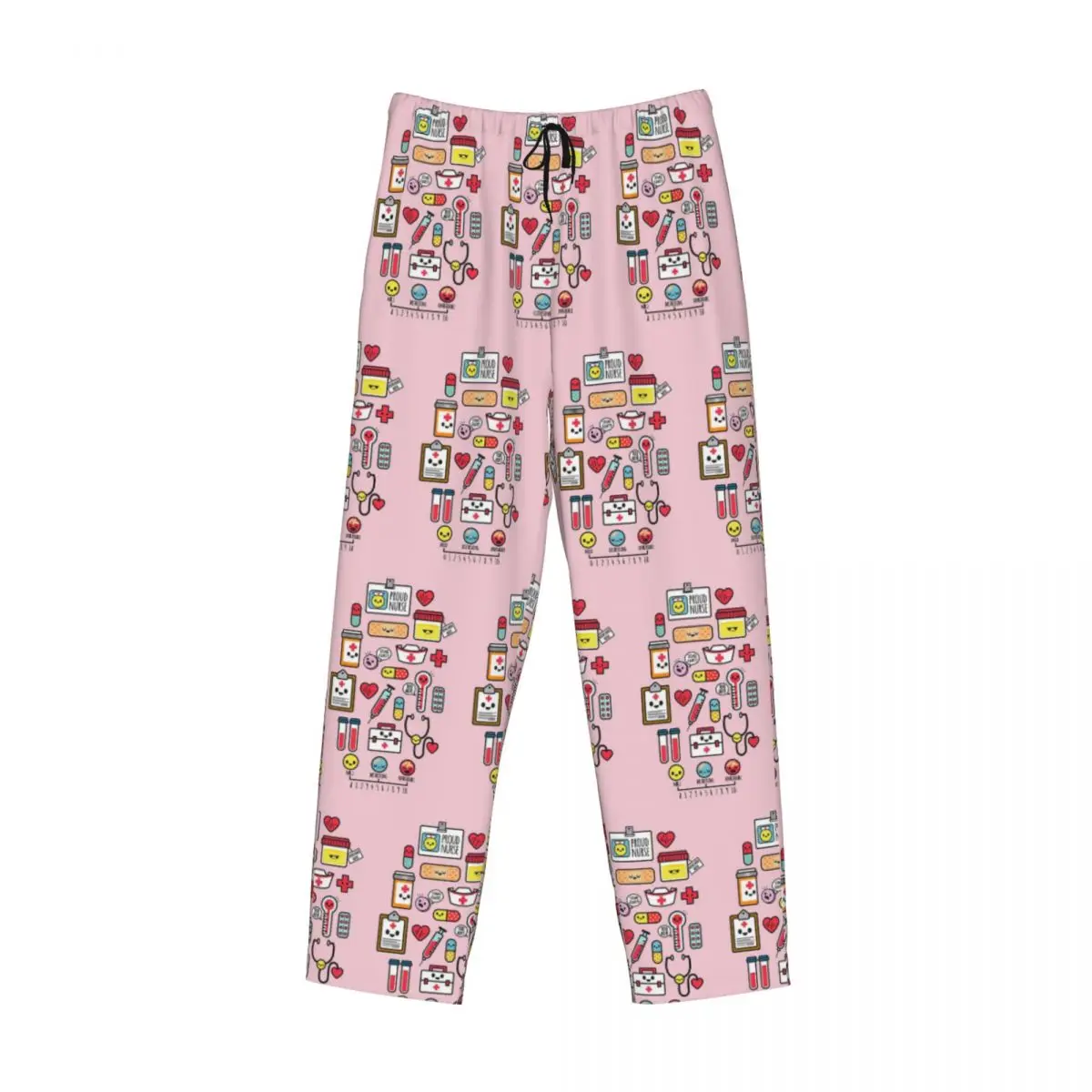 

Розовые пижамные штаны на заказ Proud To Be A Nurse, мужская одежда для сна, штаны для сна с карманами