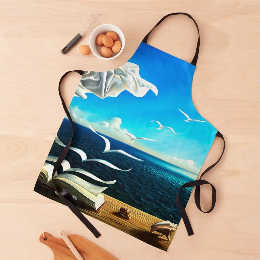 

Book to birds: Vintage Fantasy Surreal Print by Dali Apron For Home Accessories Things For Kitchen Things For The Kitchen Apron