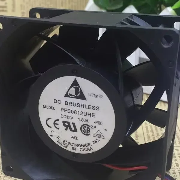 

1pc Pfb0812uhe Dc12v 1.86a 22w 808038mm 4pin Brand New Original Spot