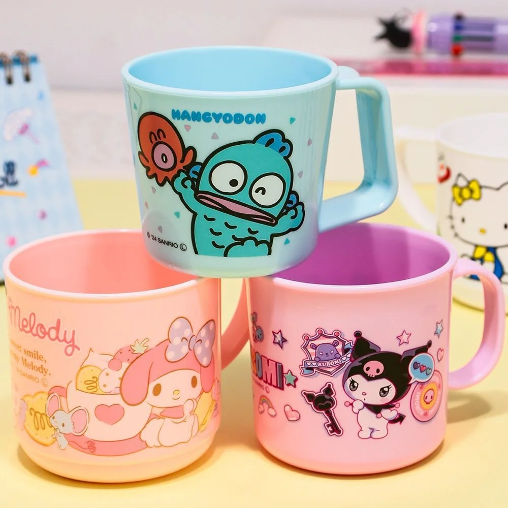 1pc Cute Cinnamoroll Kuromi Melody Cartoons 240ml Drinking Cup with Straw Slot - Durable Vinyl Spill-Proof Lid view 4
