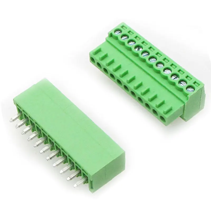 2EDGK2.5 2.54mmピッチPCBコネクタ - ストレートピン オス/メス プラグインキット ROHS準拠 (JM15EDGKモデル)