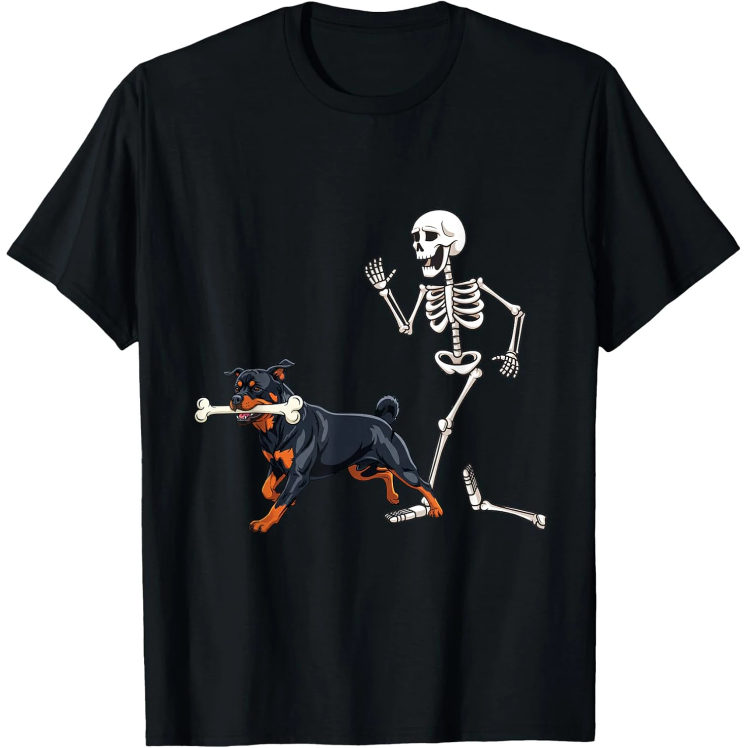 Coole Rottweiler-Hund-Opa-Grafik-T-Shirts für Männer und Frauen, reine Baumwolle, Humor, Streetwear, T-Shirt, kurzärmelig, Unisex, lockere Kleidung – Detail 2