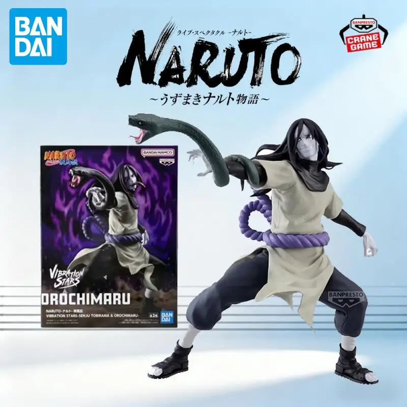 

В наличии Bandai, оригинальные аниме-фигурки Наруто Орочимару, экшн-модели, мультяшные куклы, настольные игрушки, декор, украшения, праздничные подарки