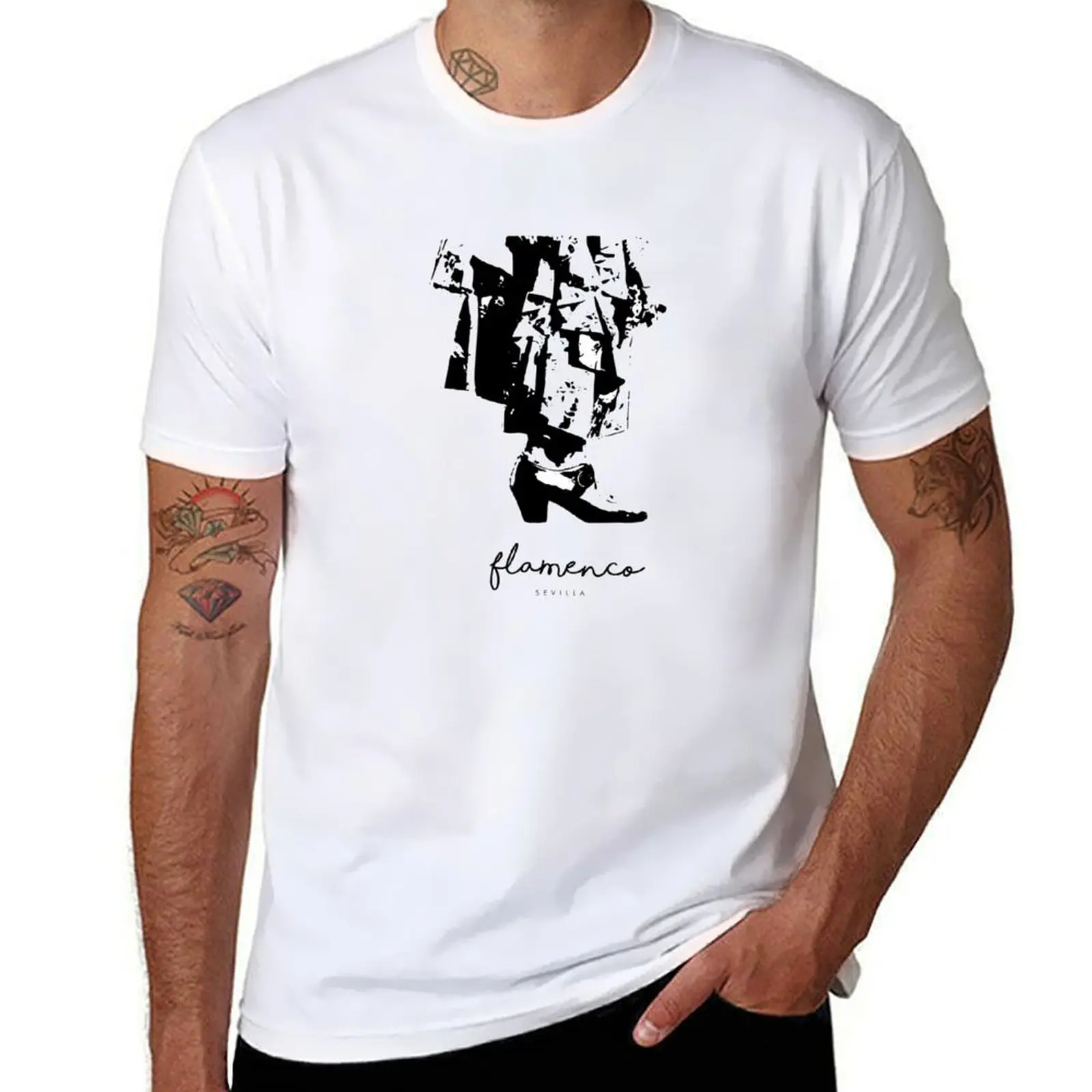 

Flamenco sevilla minimalist design T-Shirt anime tshirt graphic t shirt vintage tops sweat shirts, men