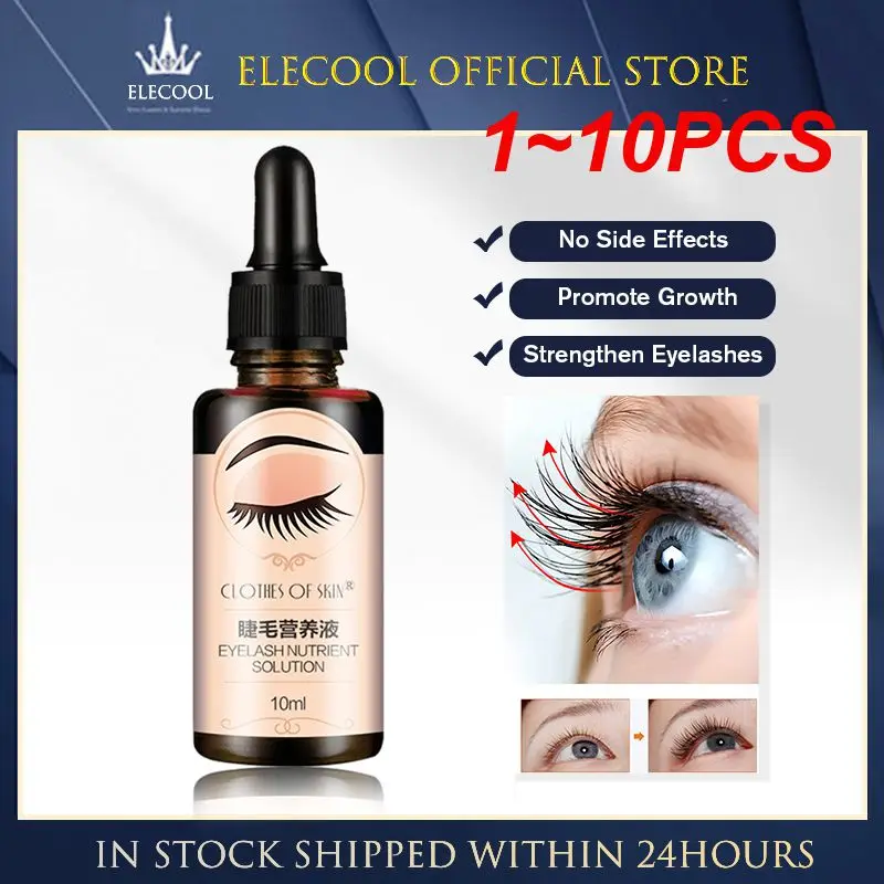 1 ~ 10 Stuks 10Ml Natuurlijke Wimpergroei Serum Vloeibare Wimper Versterker Lash Wimpers Serum Mascara Verlenging Wenkbrauw Groei Tslm1