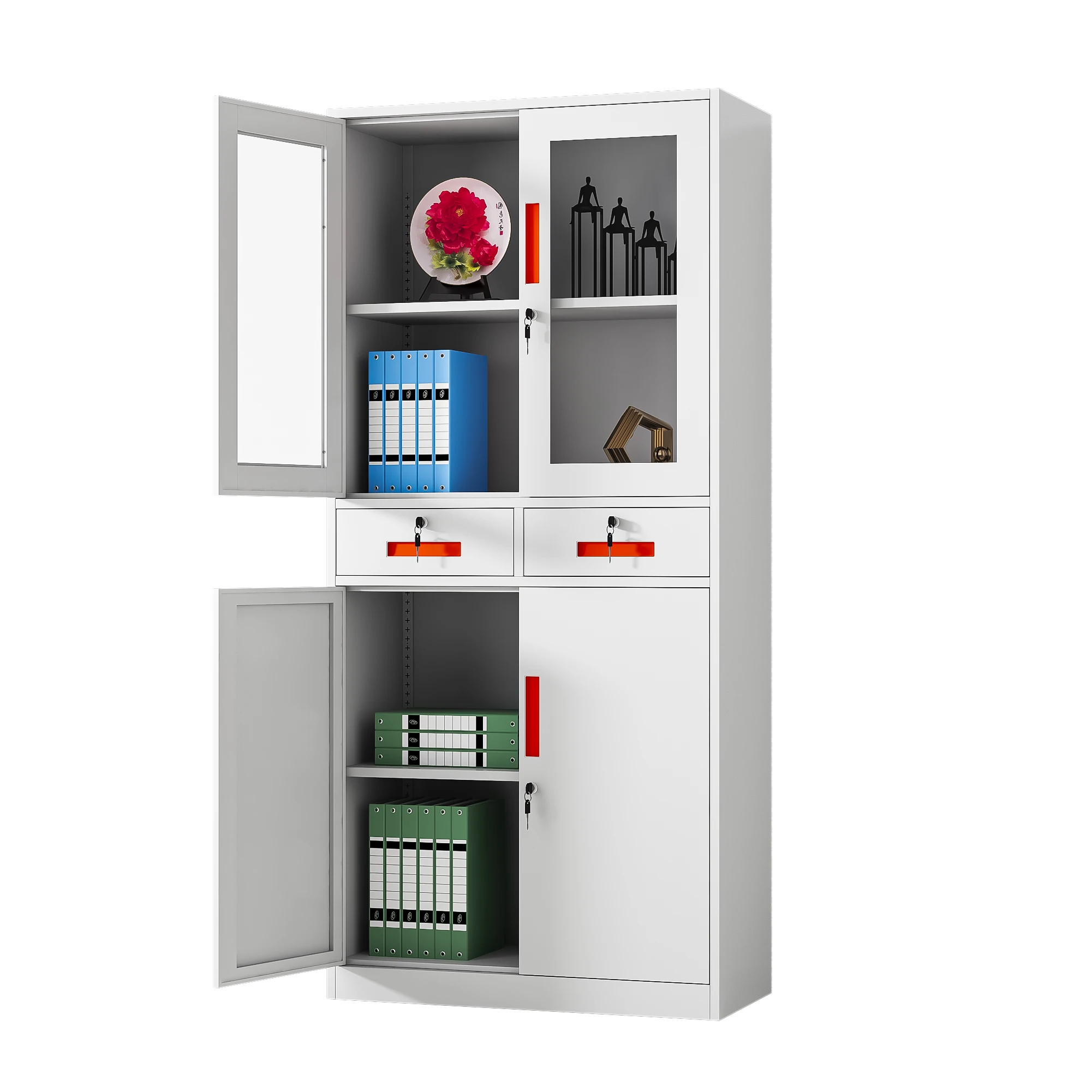 Office/Hospital/Home Custom Fully Assembled and Disassembled Metal File Cabinets Steel Lockers
