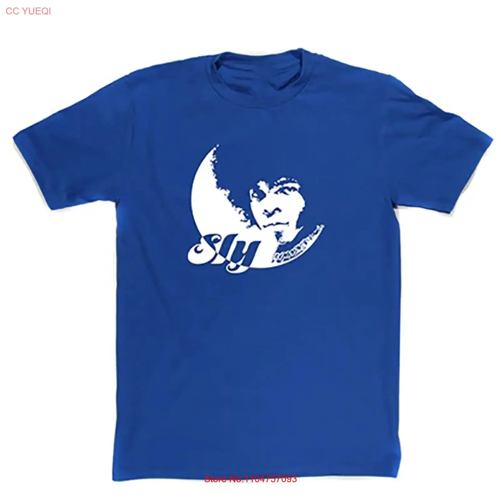 Sly Stone SHIRT artwork blue T short sleeve All sizes S to 45Xl XZ899 vintage Washed Comfortable Stretched designer clothes