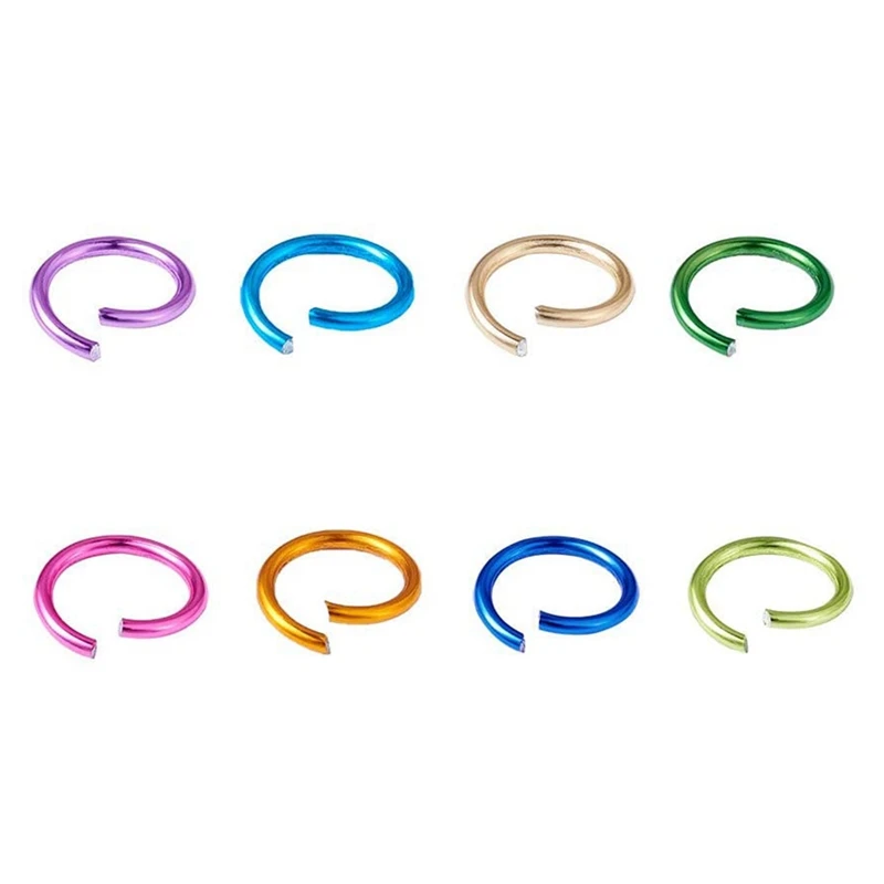 1340Pcs / Box Of Aluminum Wire Open Jump Ring 10 Colors Closed But Not Welded Ring, Used For Chain Jewelry