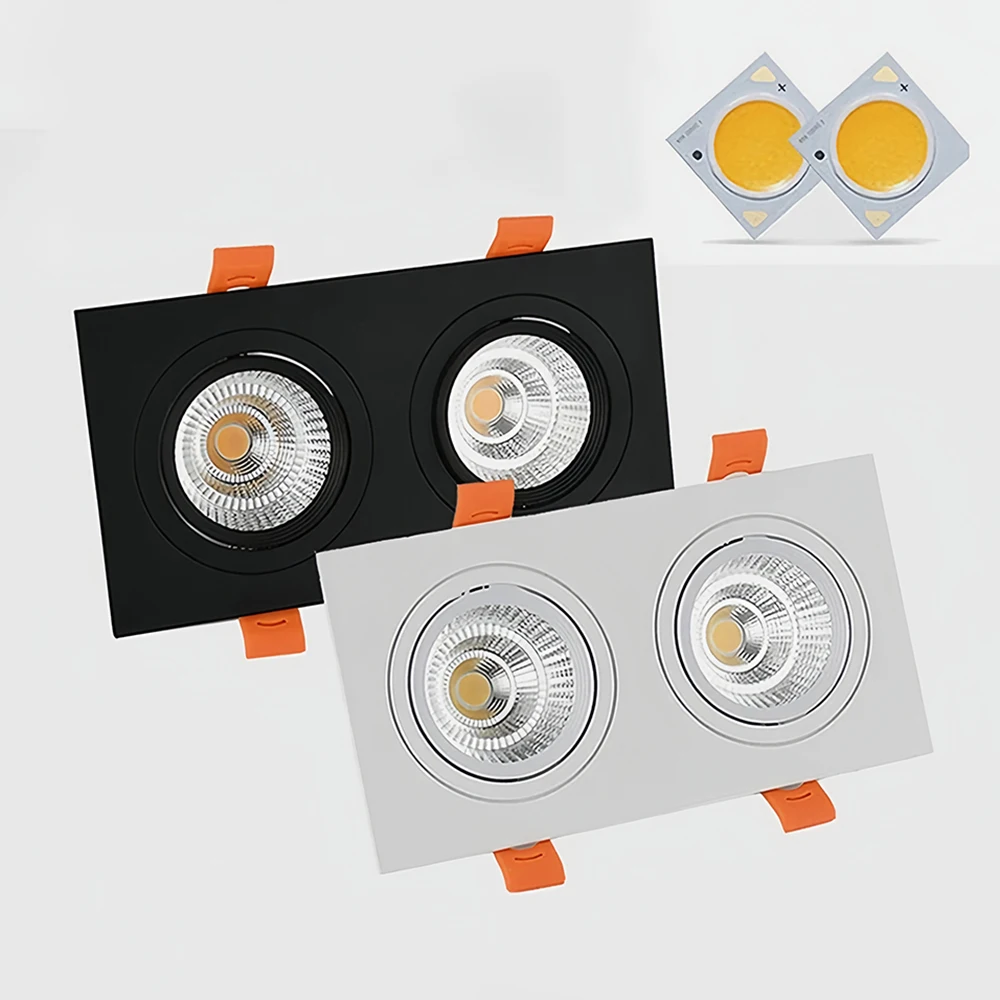 Dimmable Recessed COB LED Ceiling Downlights 5W 7W 9W 12W 14W 18W 24W LED Spot Lights AC85-265V LED Ceiling Lamp Indoor Lighting