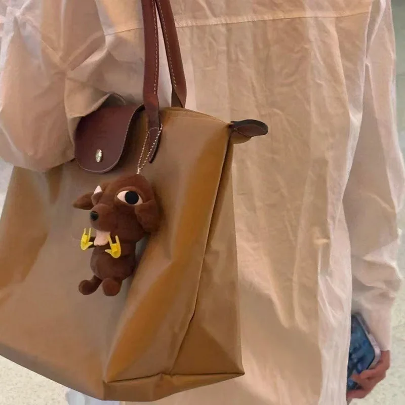 Chihuahua brinquedo de pelúcia boneca mochila pingente chaveiro presente de aniversário abstrato