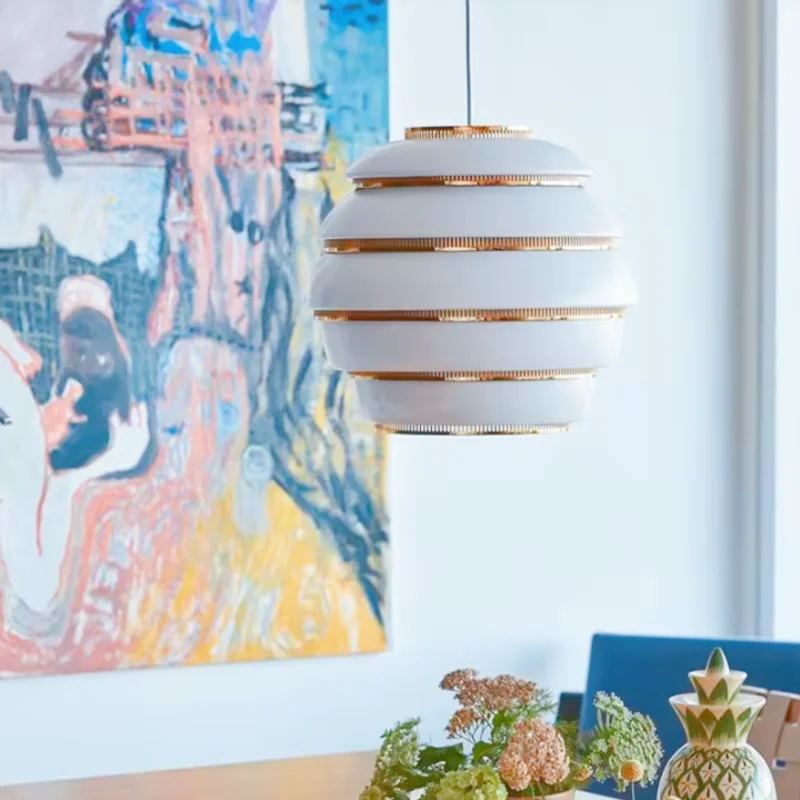 

Finnish Honeycomb Chandelier Nordic Creative Restaurant Bar Showroom Black and White Chandelie