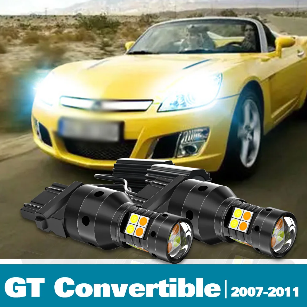 

2pcs LED Dual Mode Turn Signal+Parking Light Canbus For Opel GT Convertible Accessories 2007-2011 2008 2009 2010