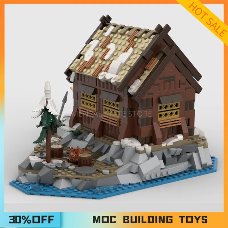 Personalizado MOC Ice Age Casas Blocos de Construção Tecnologia Tijolos, DIY Montagem Criativa, Educação Brinquedos, Presentes de Férias, 1068Pcs